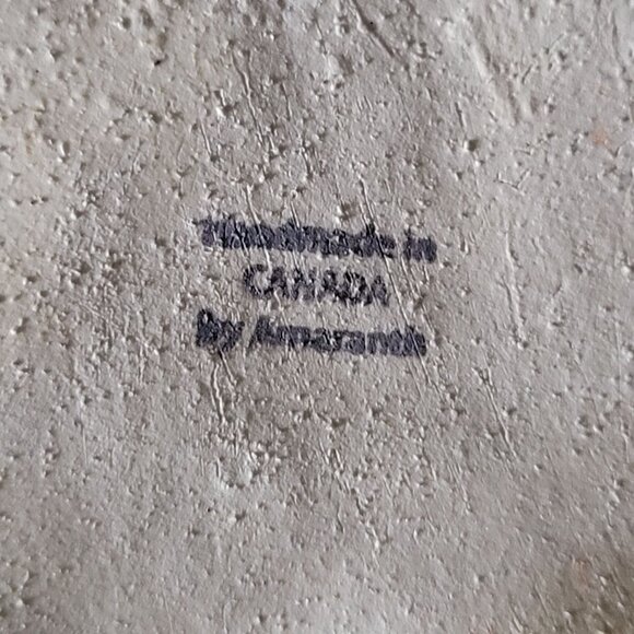 Amaranth Stoneware Butterfly Puddler Fern Design, Stoneware and Recycled Glass - Picture 6 of 6